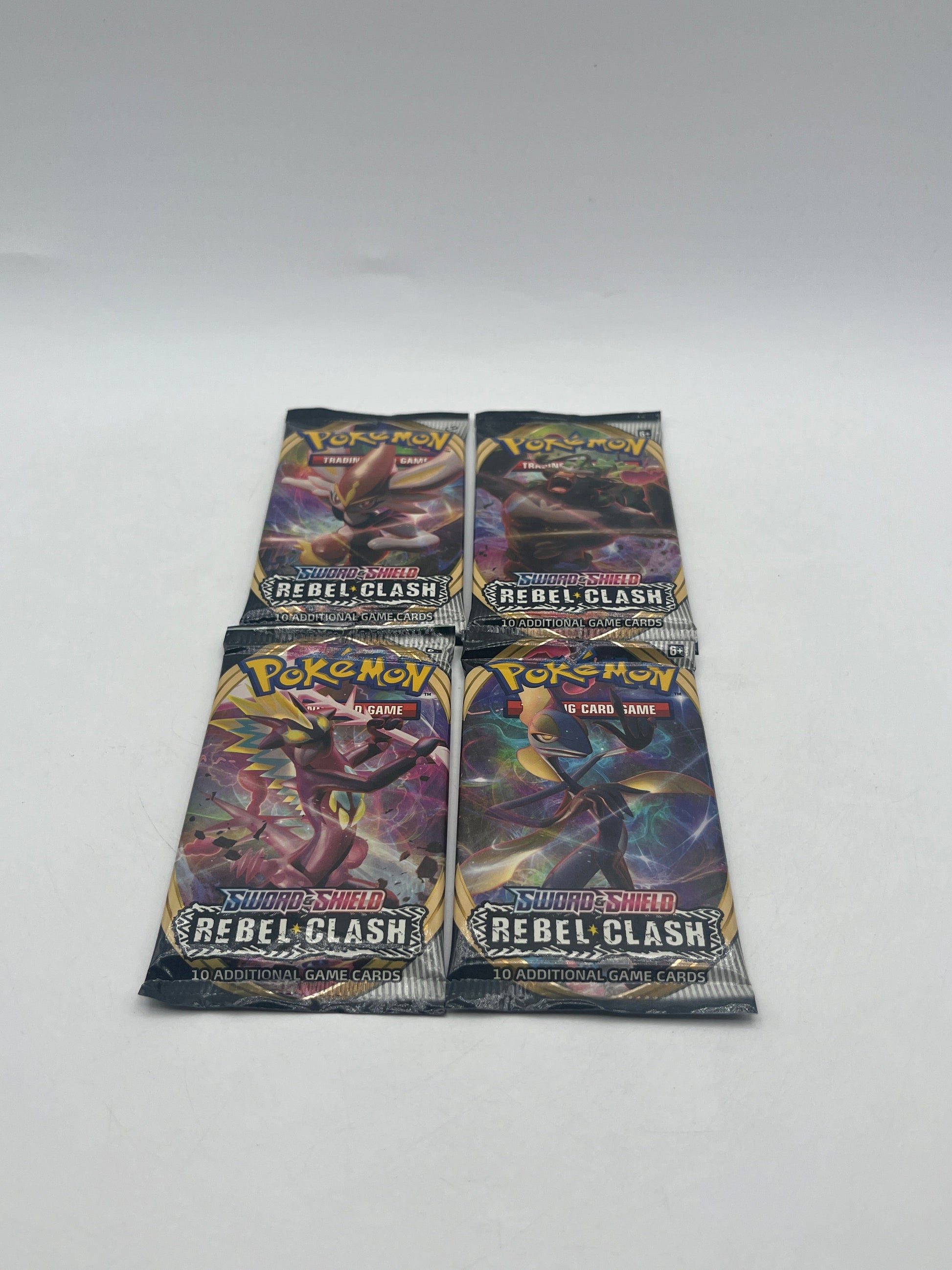 Pokémon TCG: Sword & Shield Rebel Clash Art Set 4x Boosters Factory Sealed FRENLY BRICKS - Open 7 Days