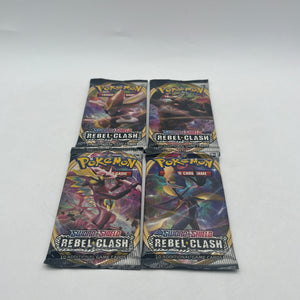Pokémon TCG: Sword & Shield Rebel Clash Art Set 4x Boosters Factory Sealed FRENLY BRICKS - Open 7 Days