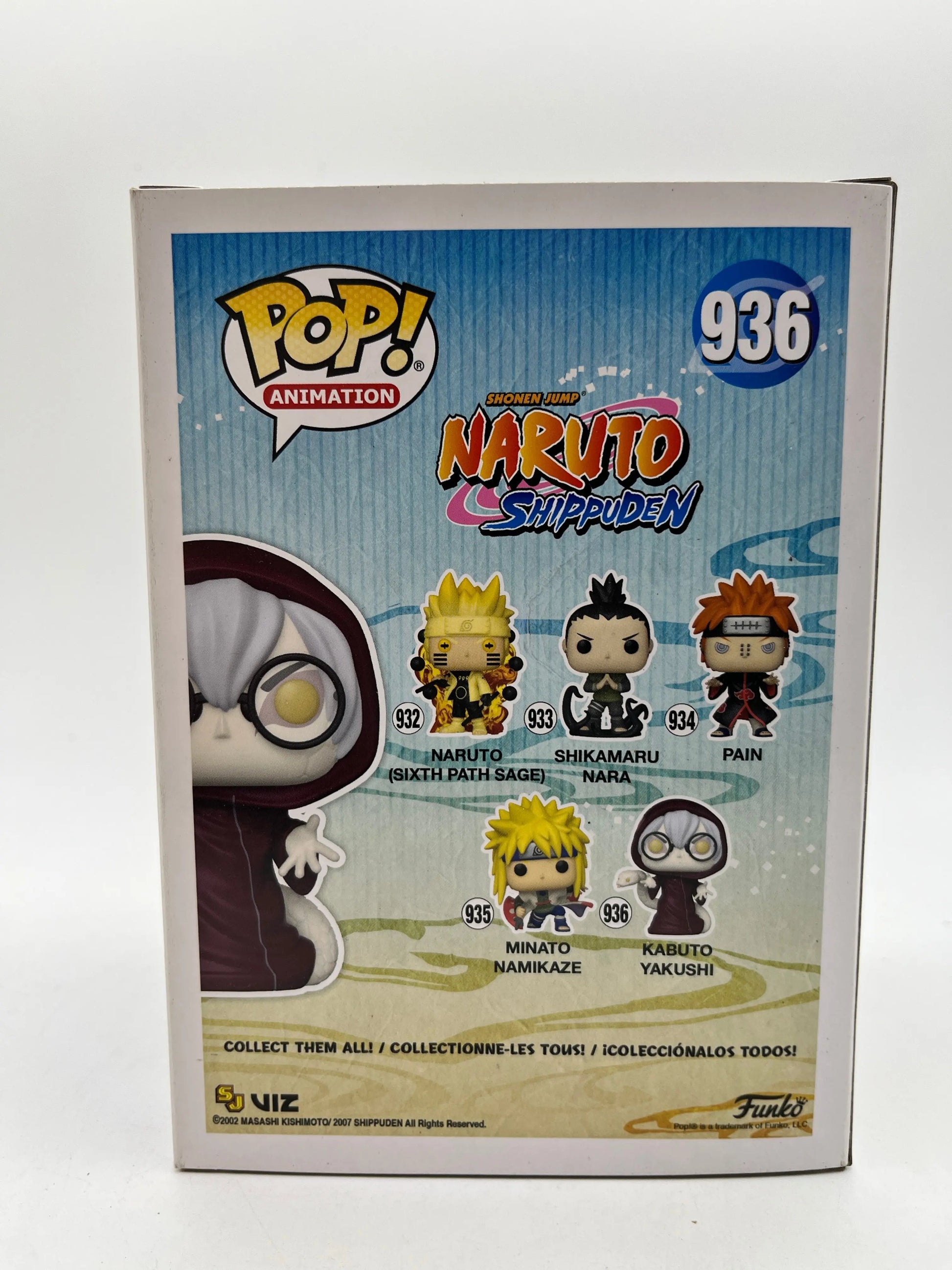 Funko POP! Animation Naruto Shippuden Kabuto Yakushi #936 FRENLY BRICKS - Open 7 Days