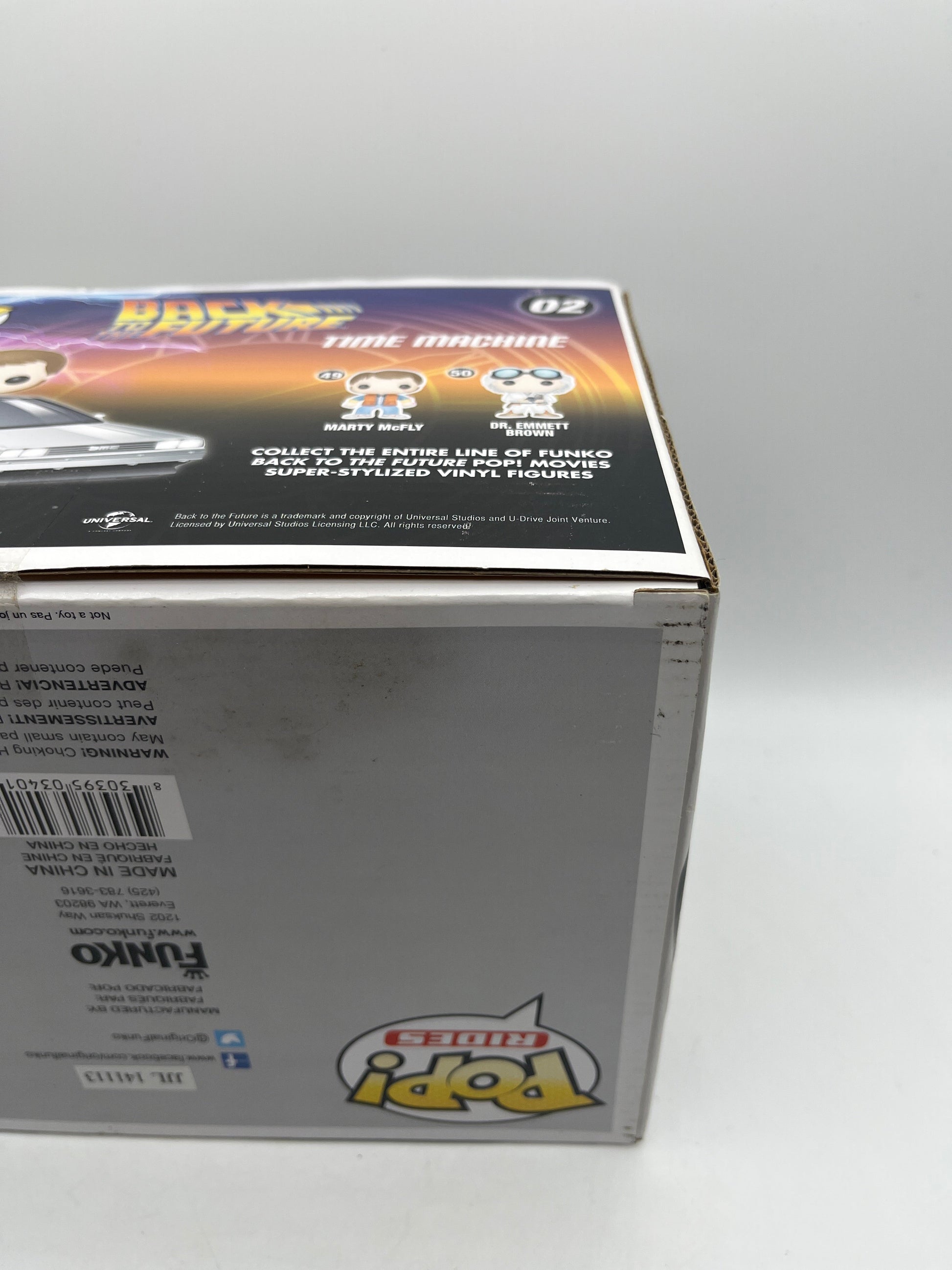 Funko Pop! Rides Back To The Future Time Machine w/ Marty # 02 +combinedshipping FRENLY BRICKS - Open 7 Days