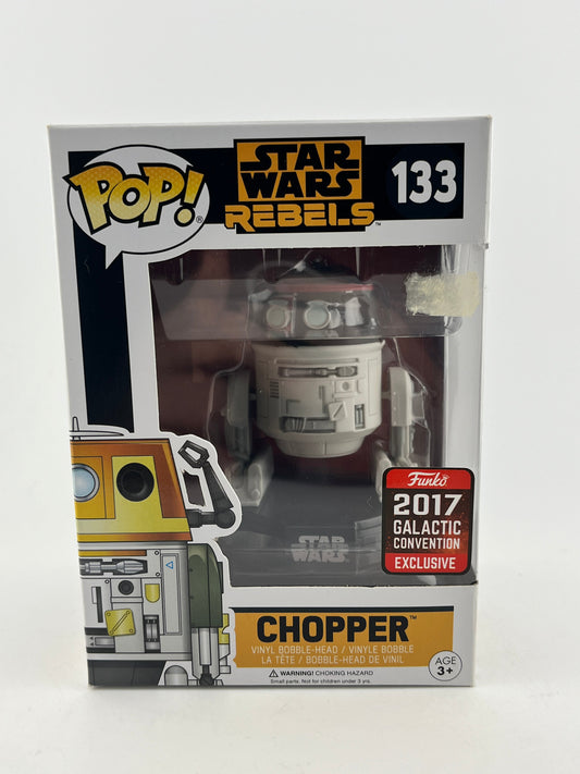 Funko POP! Star Wars Rebels - Chopper #133 - 2017 Convention Exclusive FRENLY BRICKS - Open 7 Days
