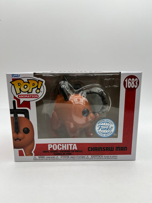 Funko POP! Animation Chainsaw Man - Pochita #1683 - Special Edition FRENLY BRICKS - Open 7 Days