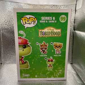 Sir Hiss Pop 99 - Disney Robin Hood Funko Pop! Vinyl 2014 Vaulted + Protector FRENLY BRICKS - Open 7 Days