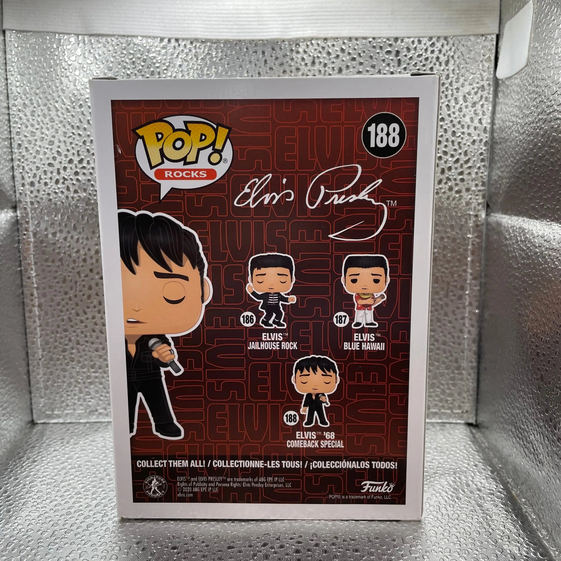 Elvis Presley 68 Comeback Special Diamond Glitter Funko Pop! Vinyl FRENLY BRICKS - Open 7 Days