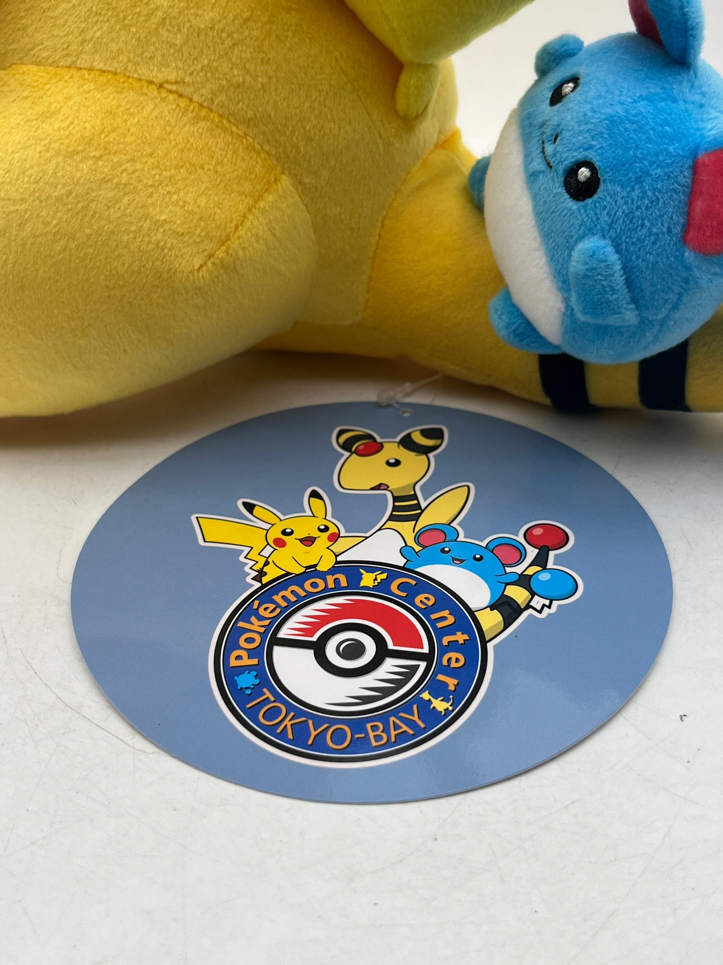 Pokemon Center Pikachu Ampharos Marill Plush TOKYO BAY Reopening Limited doll