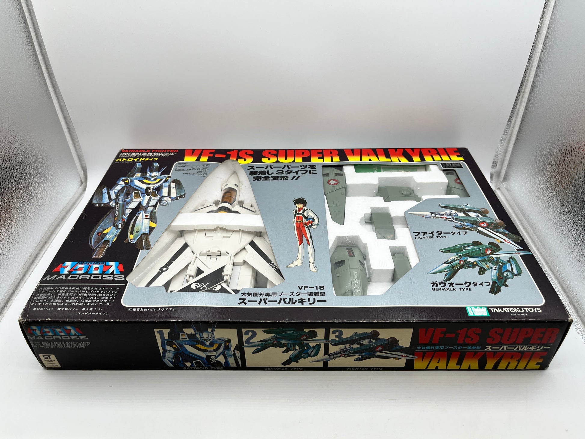 Takatoku Super Dimension Fortress Macross 1/55 VF-1S Super Valkyrie F/S FEDEX FRENLY BRICKS - Open 7 Days