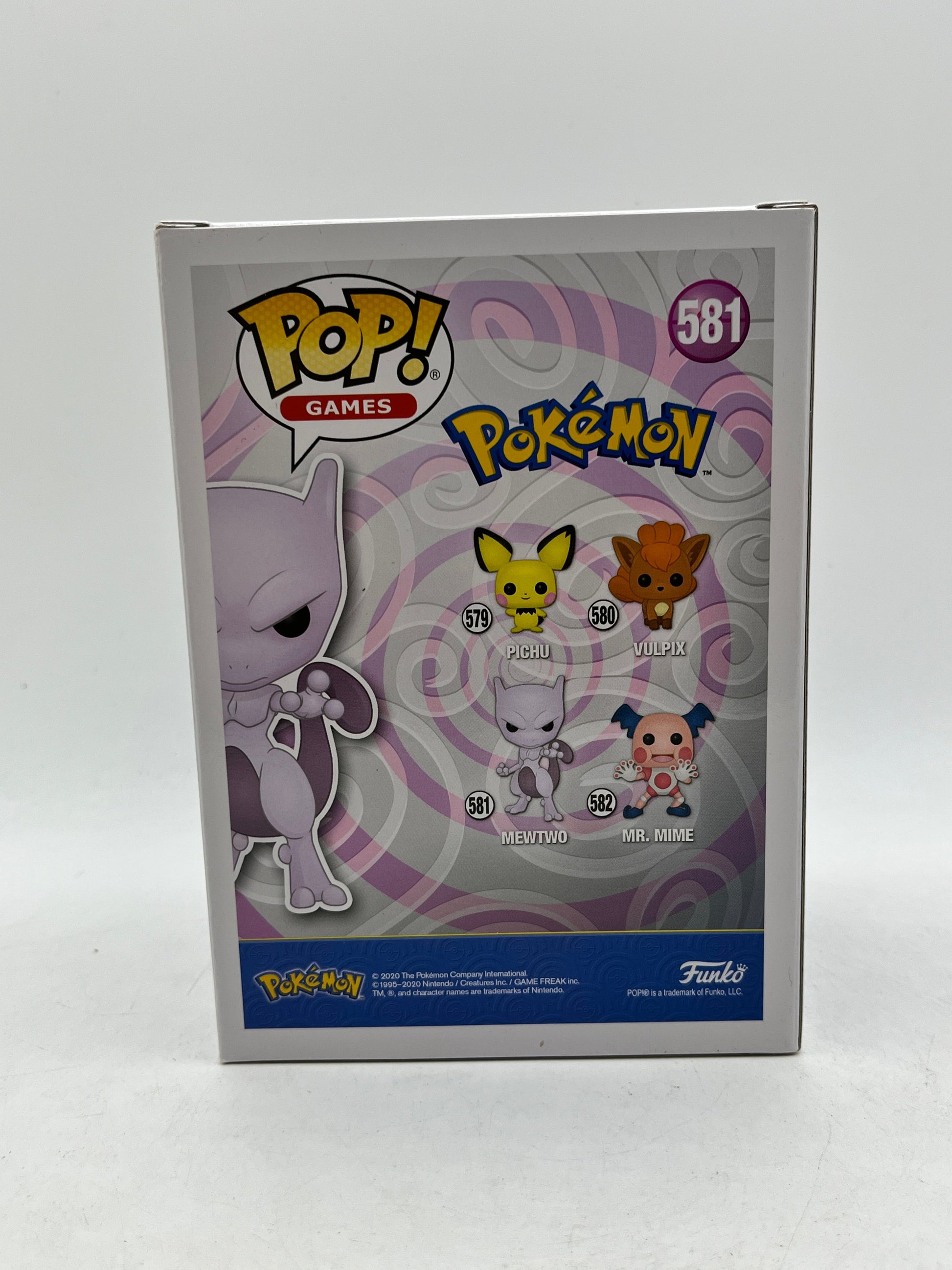 Funko POP! Games Pokémon - Mewtwo #581 - Flocked - 2020 Exclusive FRENLY BRICKS - Open 7 Days