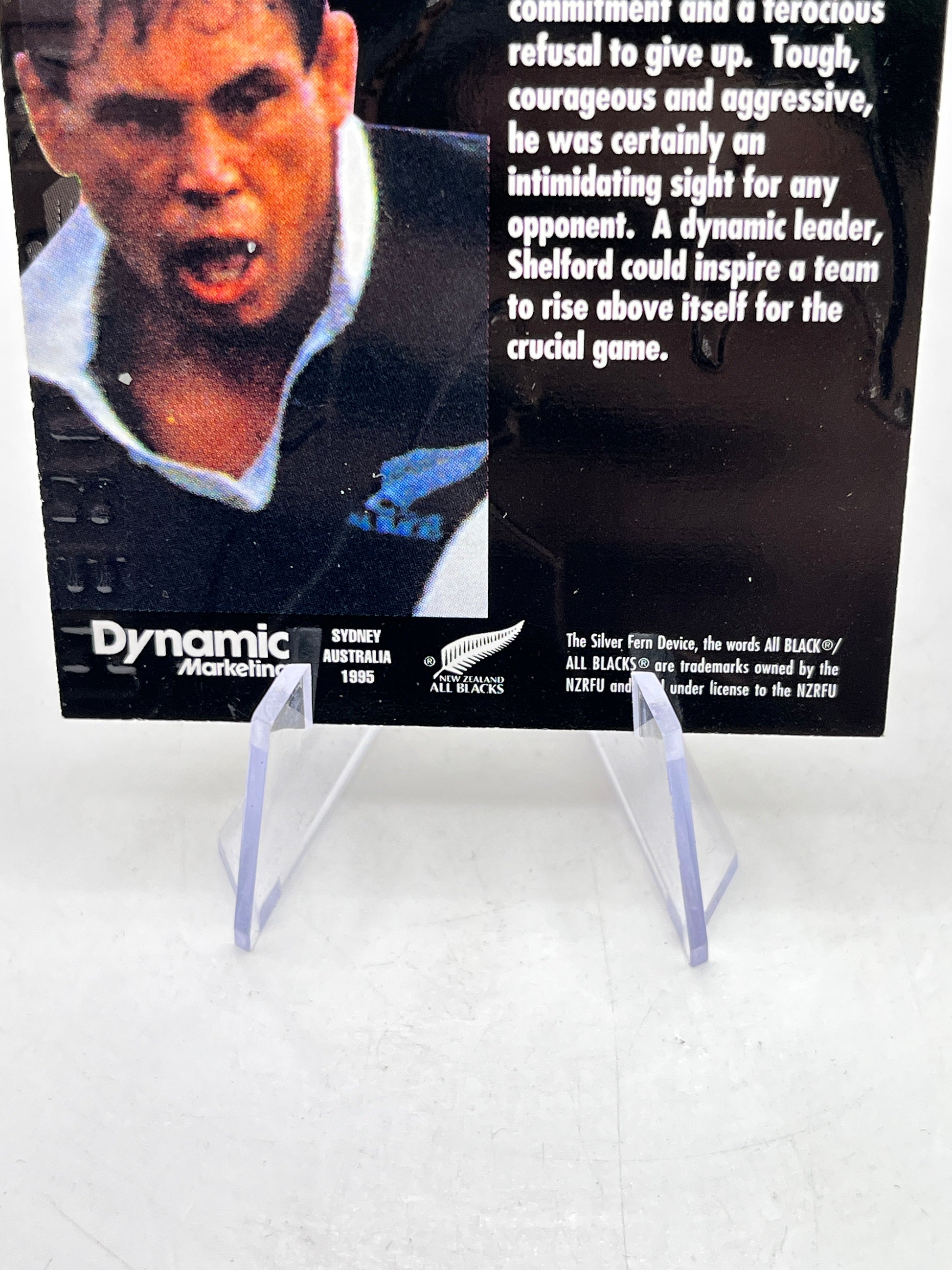 1995 New Zealand All Blacks Rugby Union Card - H5 Wayne Shelford FRENLY BRICKS - Open 7 Days