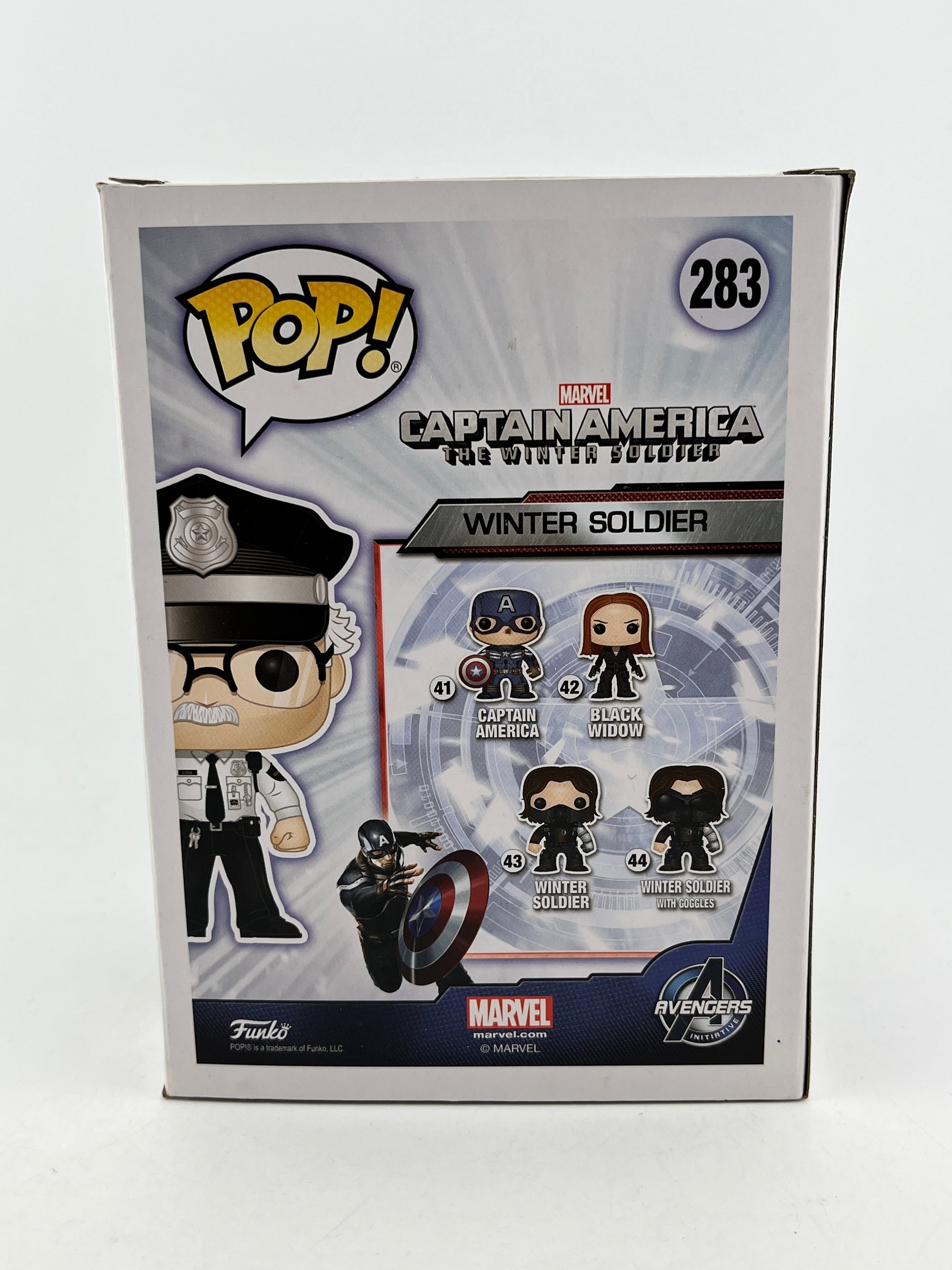 Funko POP! Marvel Captain America The Winter Solider - Stan Lee #283 FRENLY BRICKS - Open 7 Days