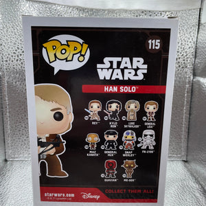 Star Wars Pop Han Solo 2016 Summer Convention Exclusive Pop! Vinyl  115 FRENLY BRICKS - Open 7 Days