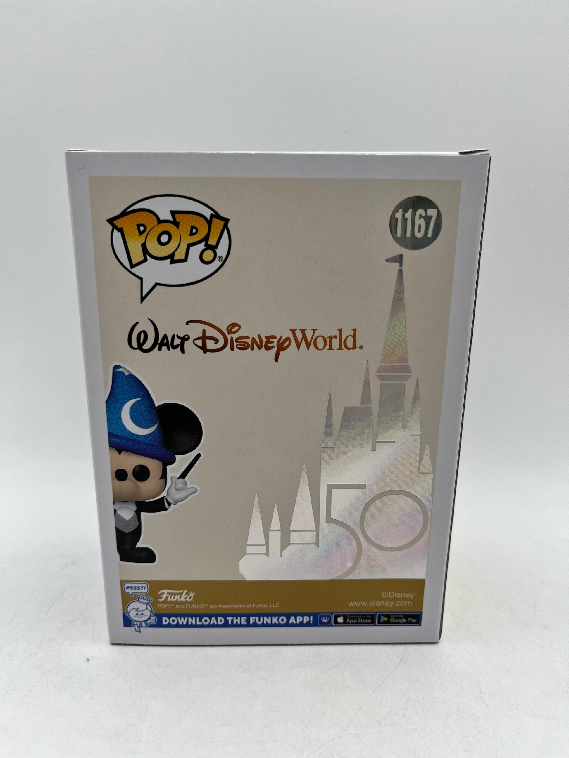 Funko POP! Walt Disney World 50 - Philharmagic Mickey Mouse #1167 - Diamond SE FRENLY BRICKS - Open 7 Days