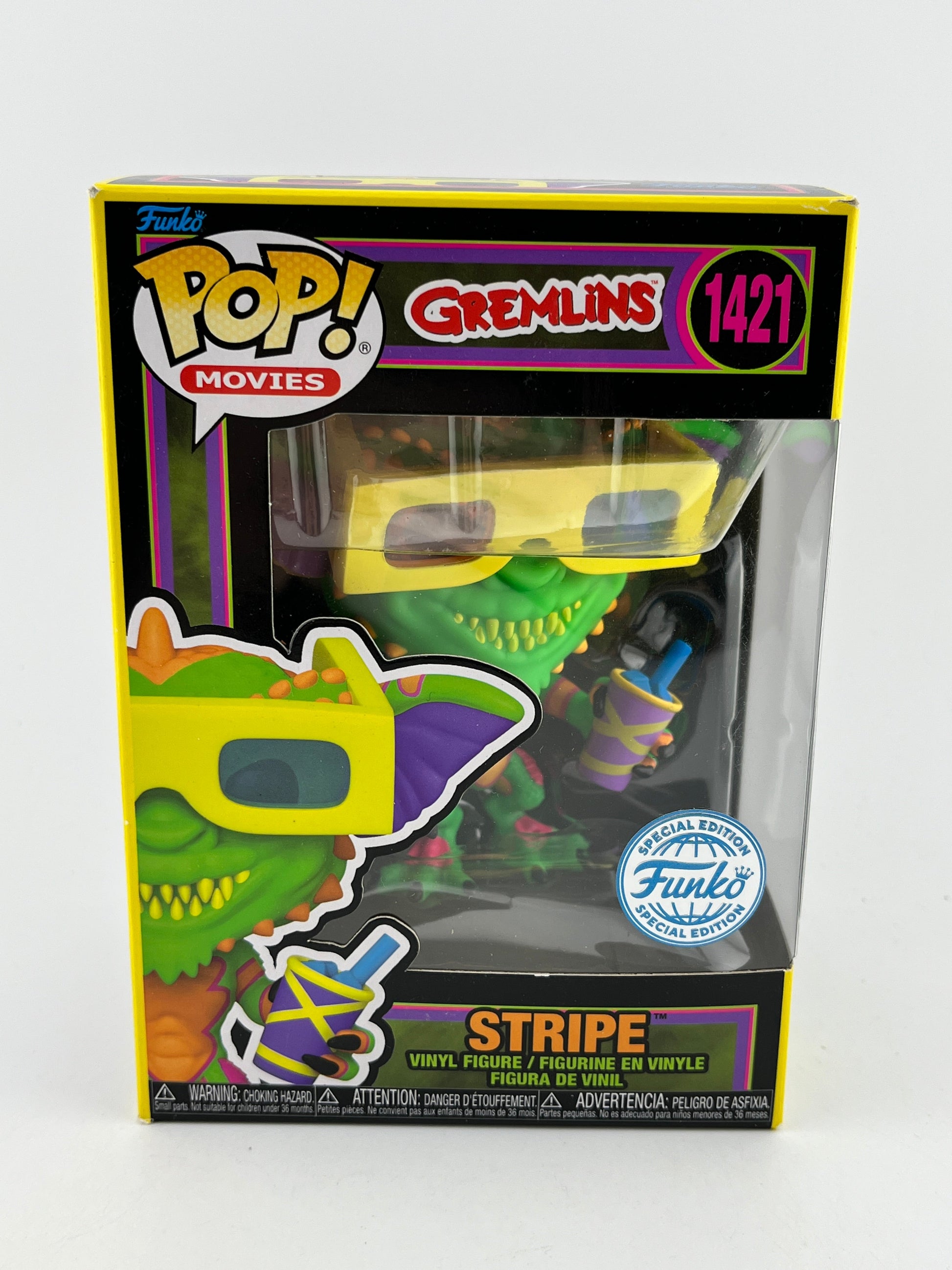 Funko POP! Movies Gremlins - Stripe #1421 - Special Blacklight Edition FRENLY BRICKS - Open 7 Days
