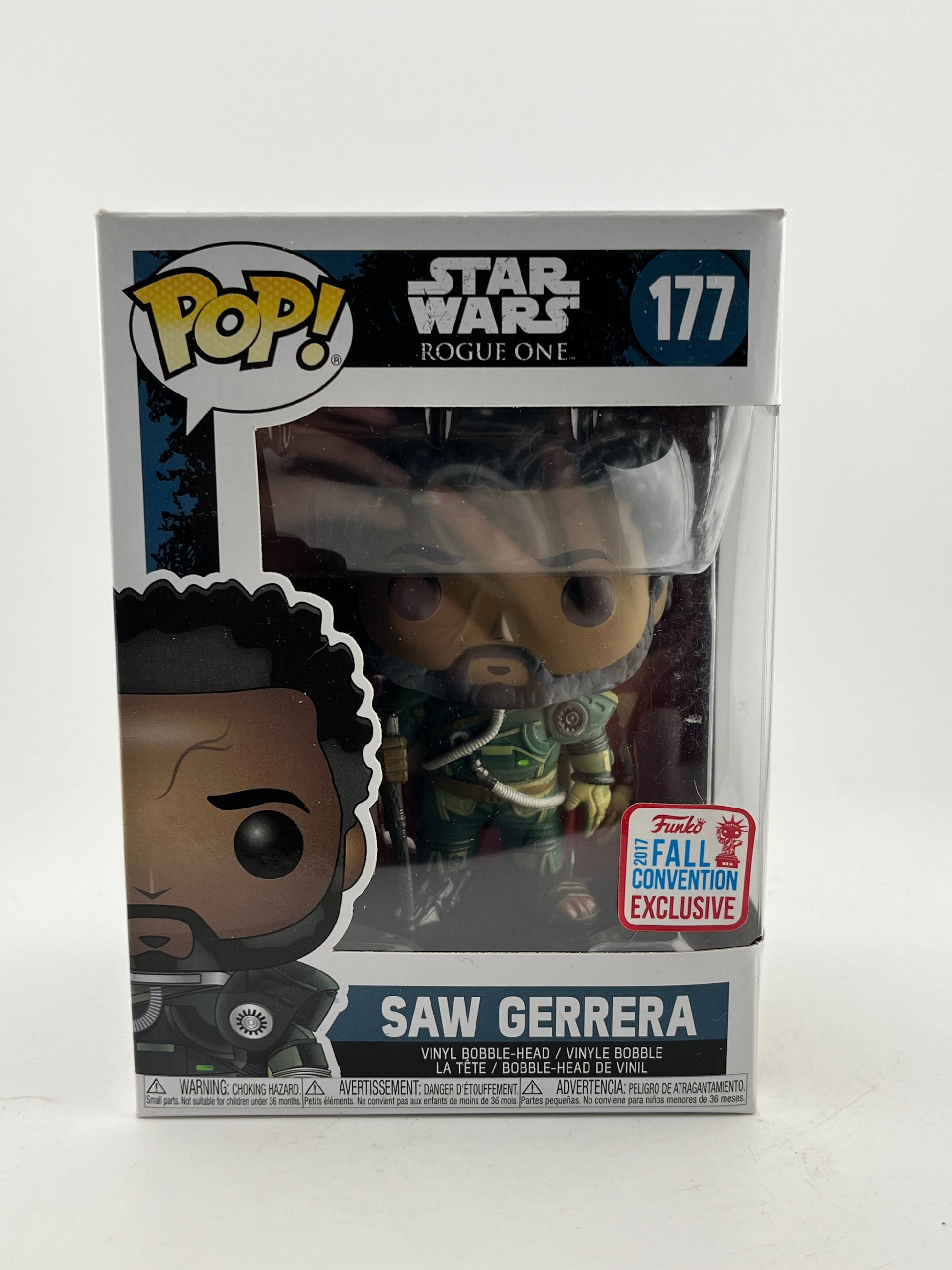 Funko POP! Star Wars - Saw Gerrera #177 - 2017 Fall Exclusive FRENLY BRICKS - Open 7 Days