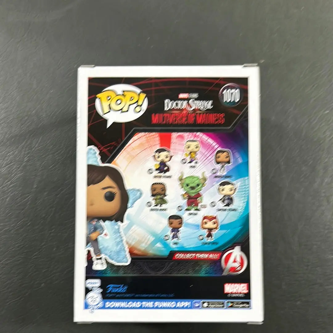 Funko Pop America Chavez #1070 Dr Strange 2022 Summer Convention Limited Edition FRENLY BRICKS - Open 7 Days