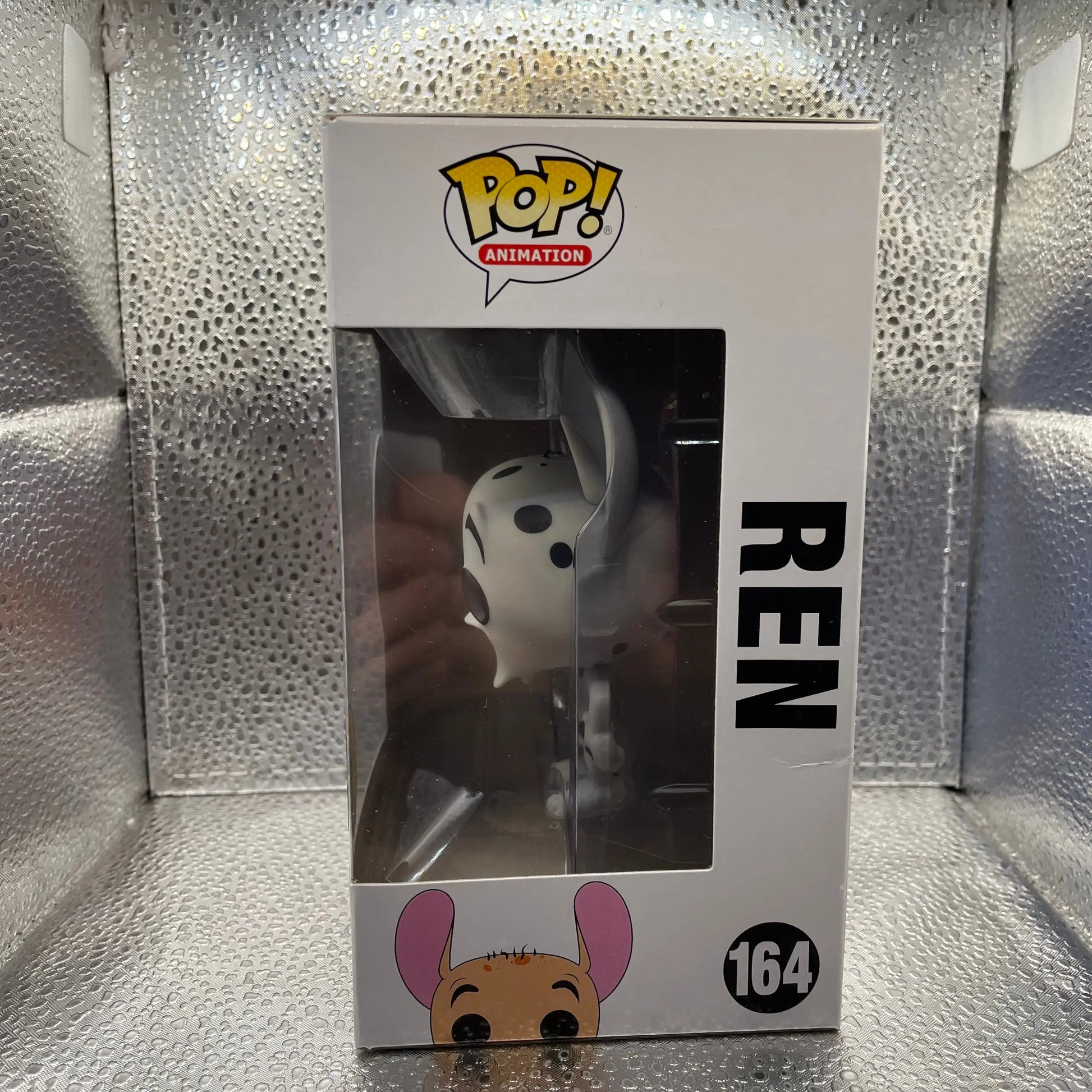 Funko Pop! Ren and Stimpy Animation Ren #164 Limited Chase White Chase FRENLY BRICKS - Open 7 Days