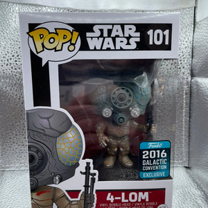 Pop Games Vinyl Figure - Star Wars - 4-Lom # 101 (2016 Galactic Conv Exclusive) FRENLY BRICKS - Open 7 Days