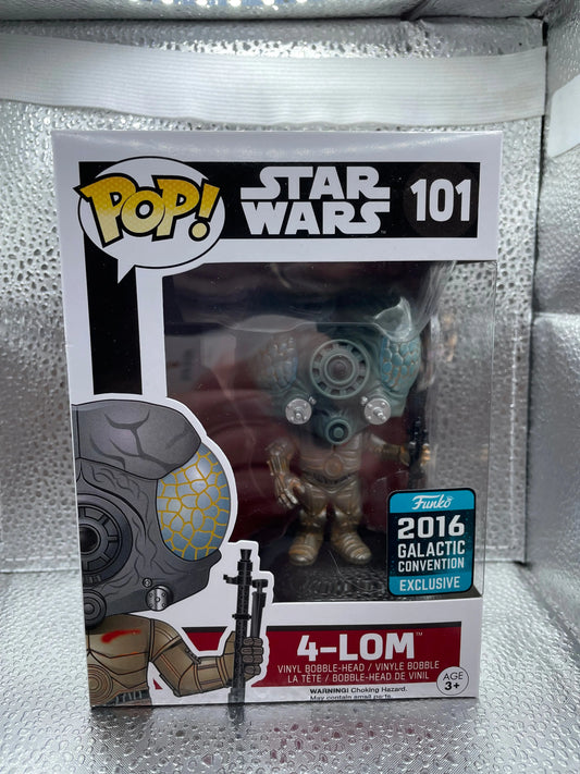 Pop Games Vinyl Figure - Star Wars - 4-Lom # 101 (2016 Galactic Conv Exclusive) FRENLY BRICKS - Open 7 Days