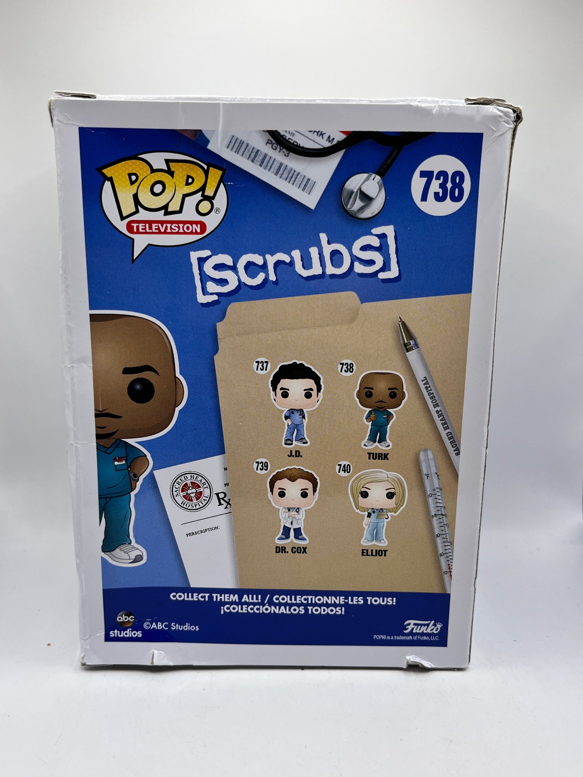 Funko POP! Television [Scrubs] - Turk #738 - Vinyl Collectable FRENLY BRICKS - Open 7 Days