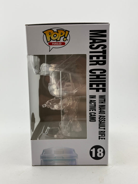 Funko POP! Games Halo - Master Chief With MA40 Assault Riffle In Active Camo #18 - Special Edition FRENLY BRICKS - Open 7 Days