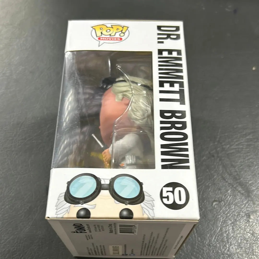 BACK TO THE FUTURE Dr Emmett Brown Pop! Vinyl #50 Movies FRENLY BRICKS - Open 7 Days