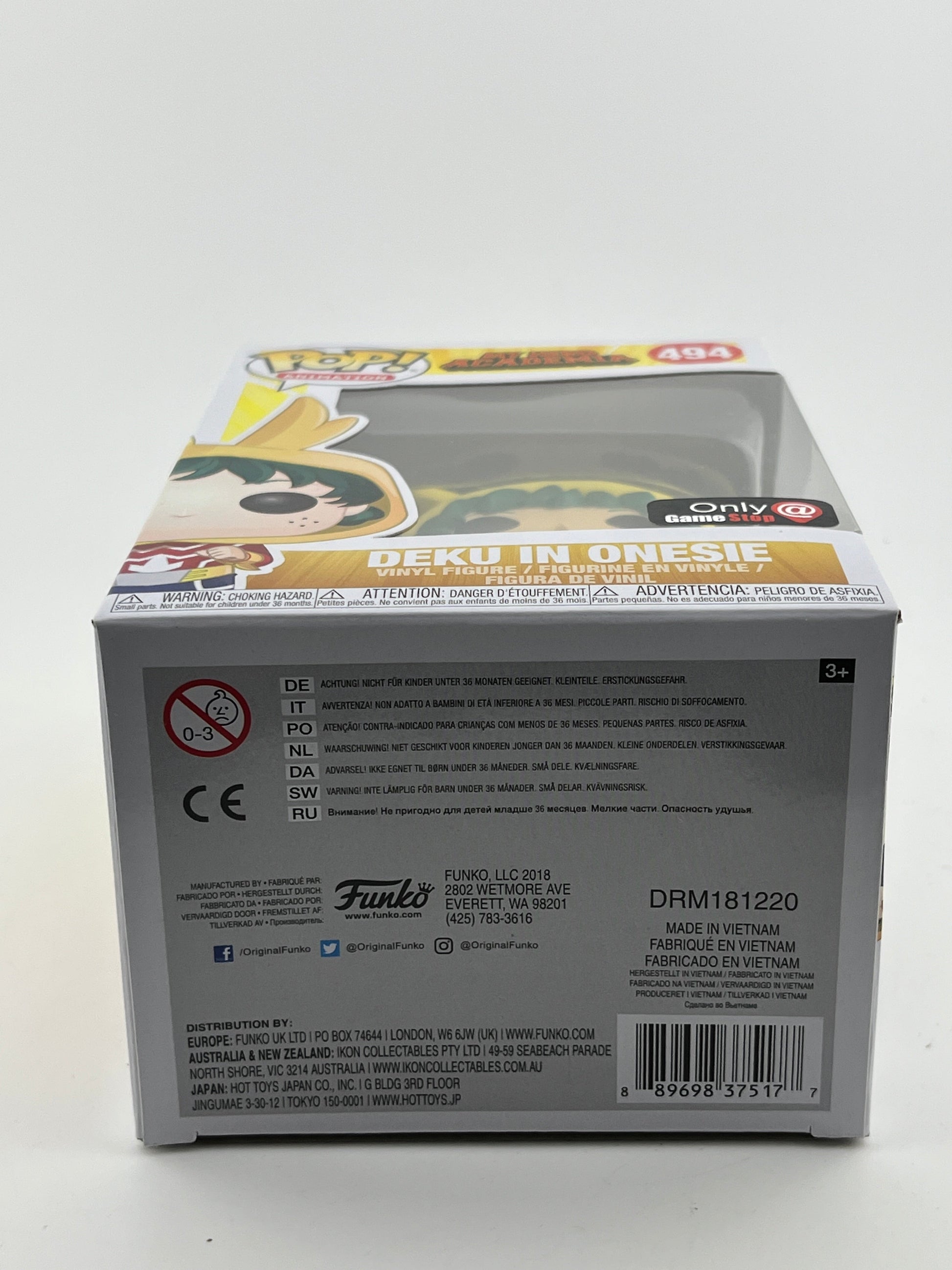 Funko POP! Animation My Hero Academia -Deku In Onesie #494 - Game Stop Exclusive FRENLY BRICKS - Open 7 Days