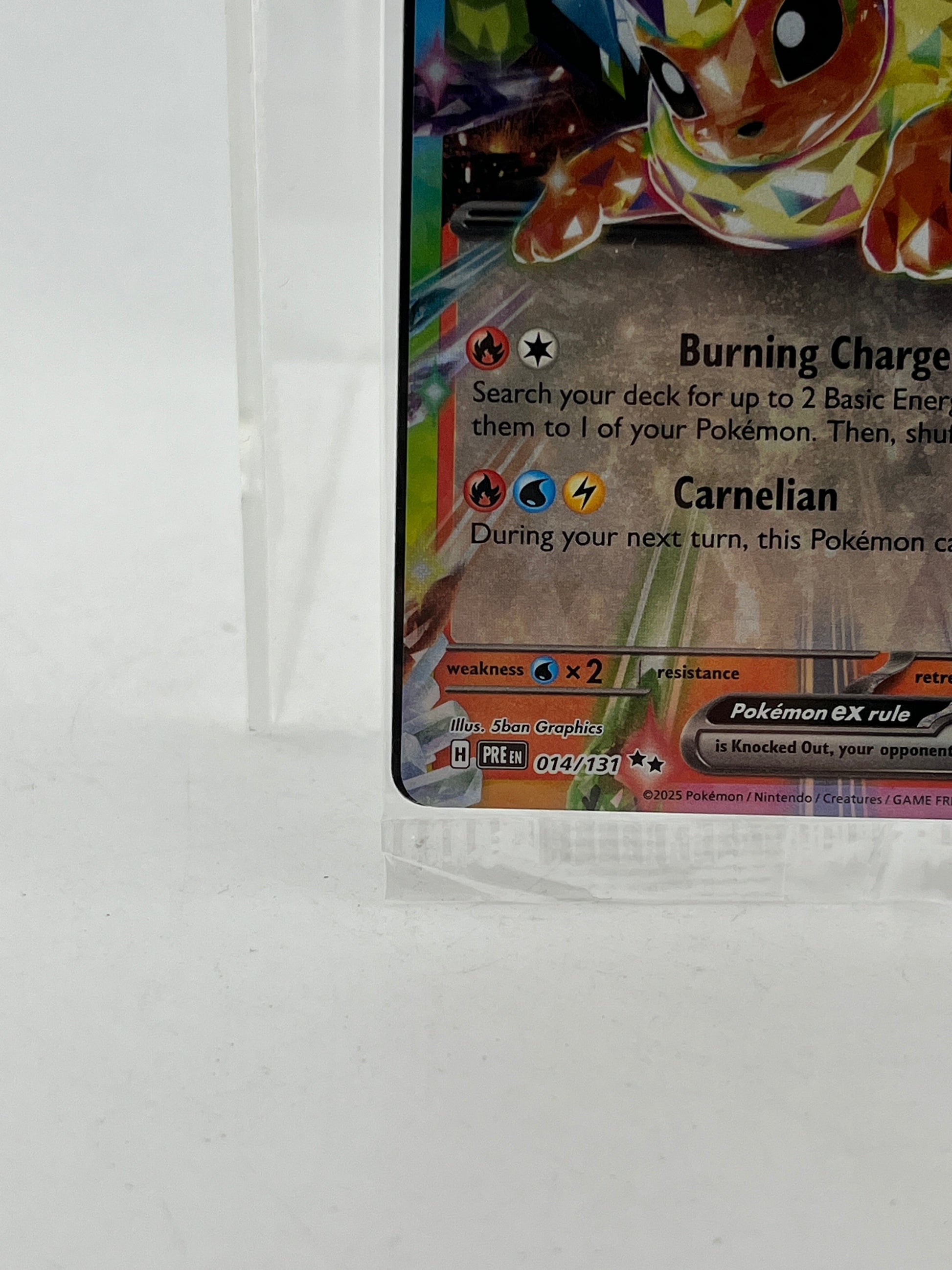 Pokémon Flareon EX 014/131 - Prismatic Evolution Scarlet & Violet FRENLY BRICKS - Open 7 Days