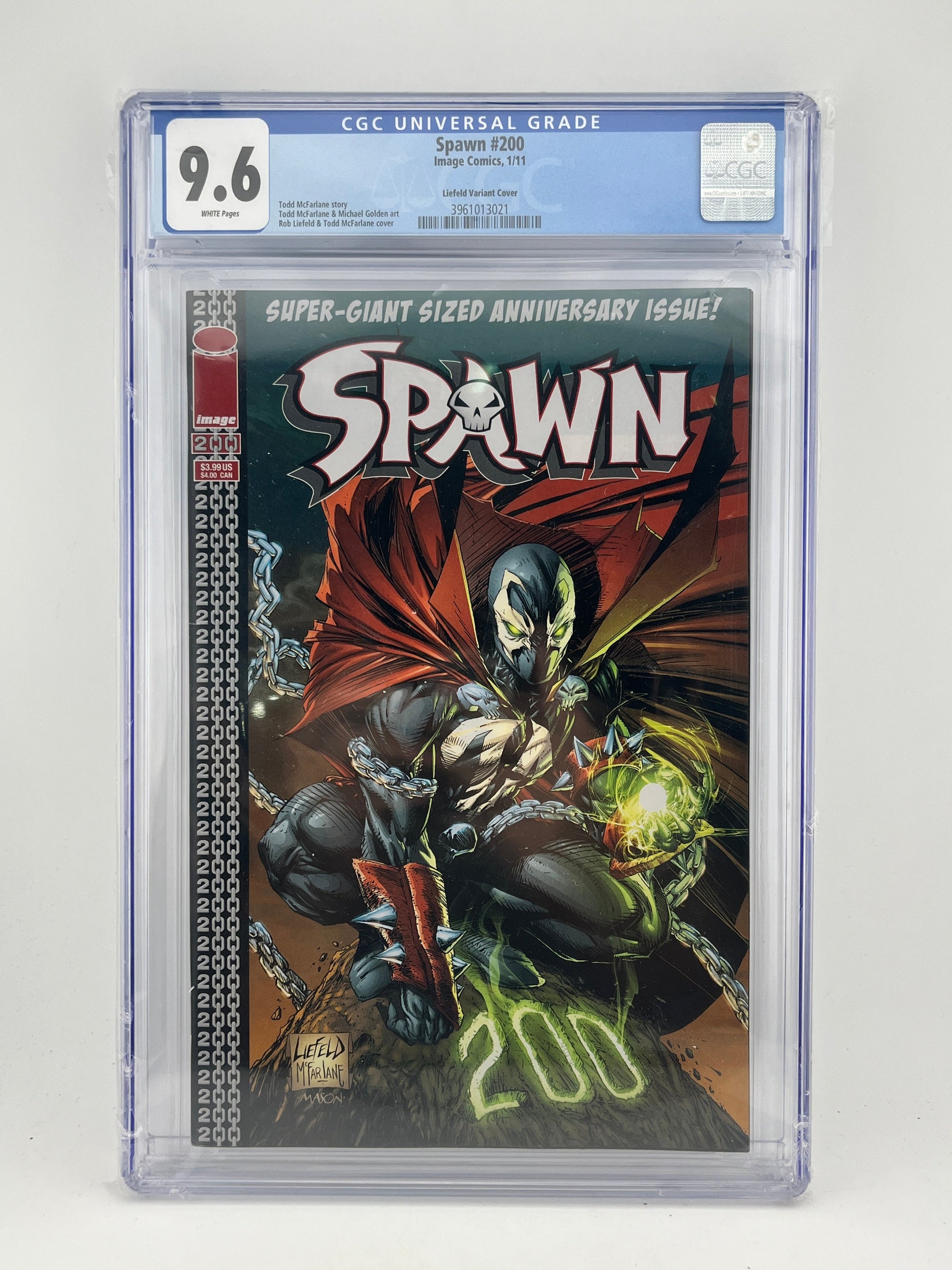 Spawn #200 Rob Liefeld & McFarlane Variant - CGC 9.6 Image Comics 2011 FRENLY BRICKS - Open 7 Days