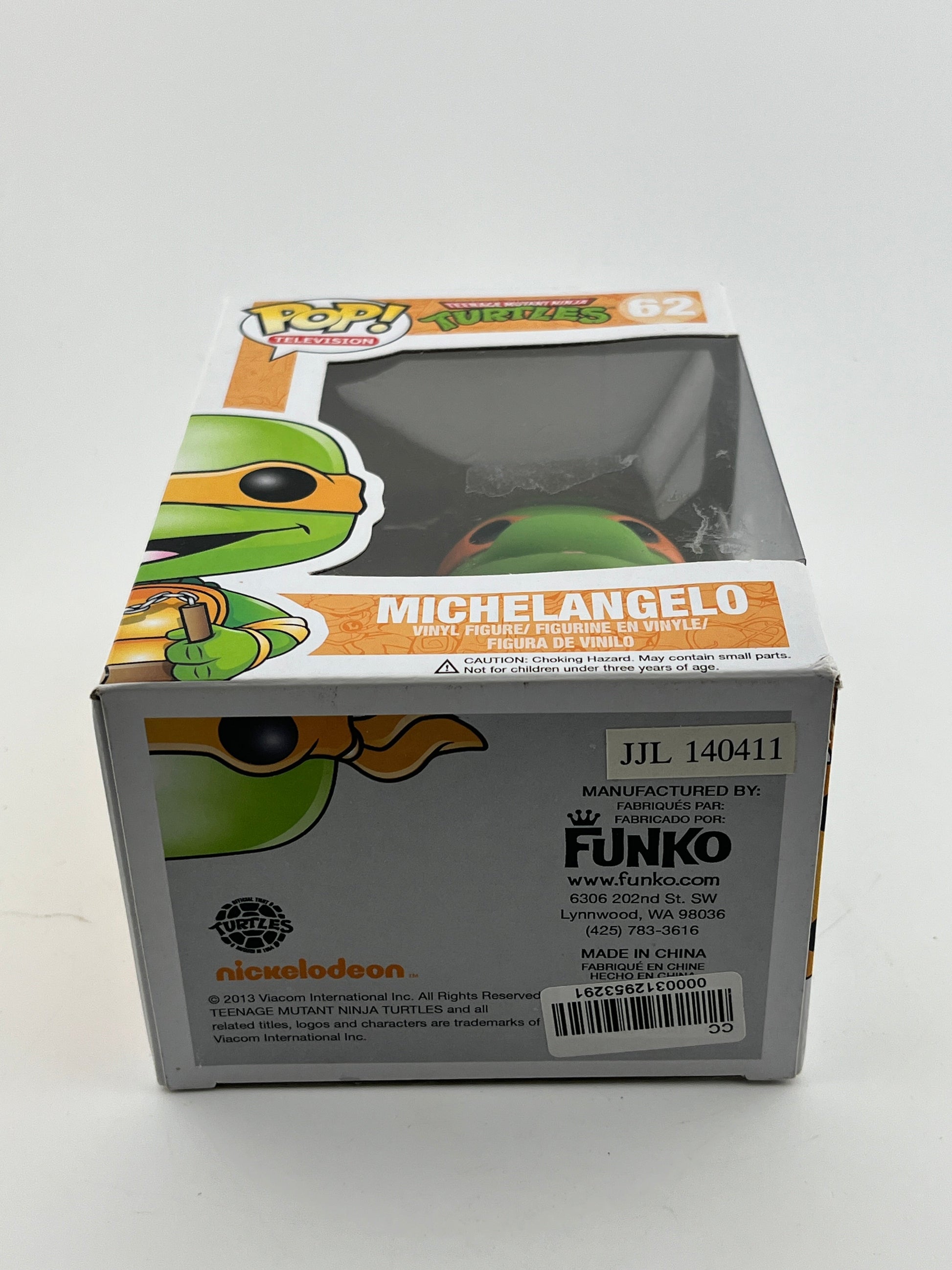 Funko POP! Television Teenage Mutant Ninja Turtles - Michelangelo #62 - Vinyl Collectable FRENLY BRICKS - Open 7 Days