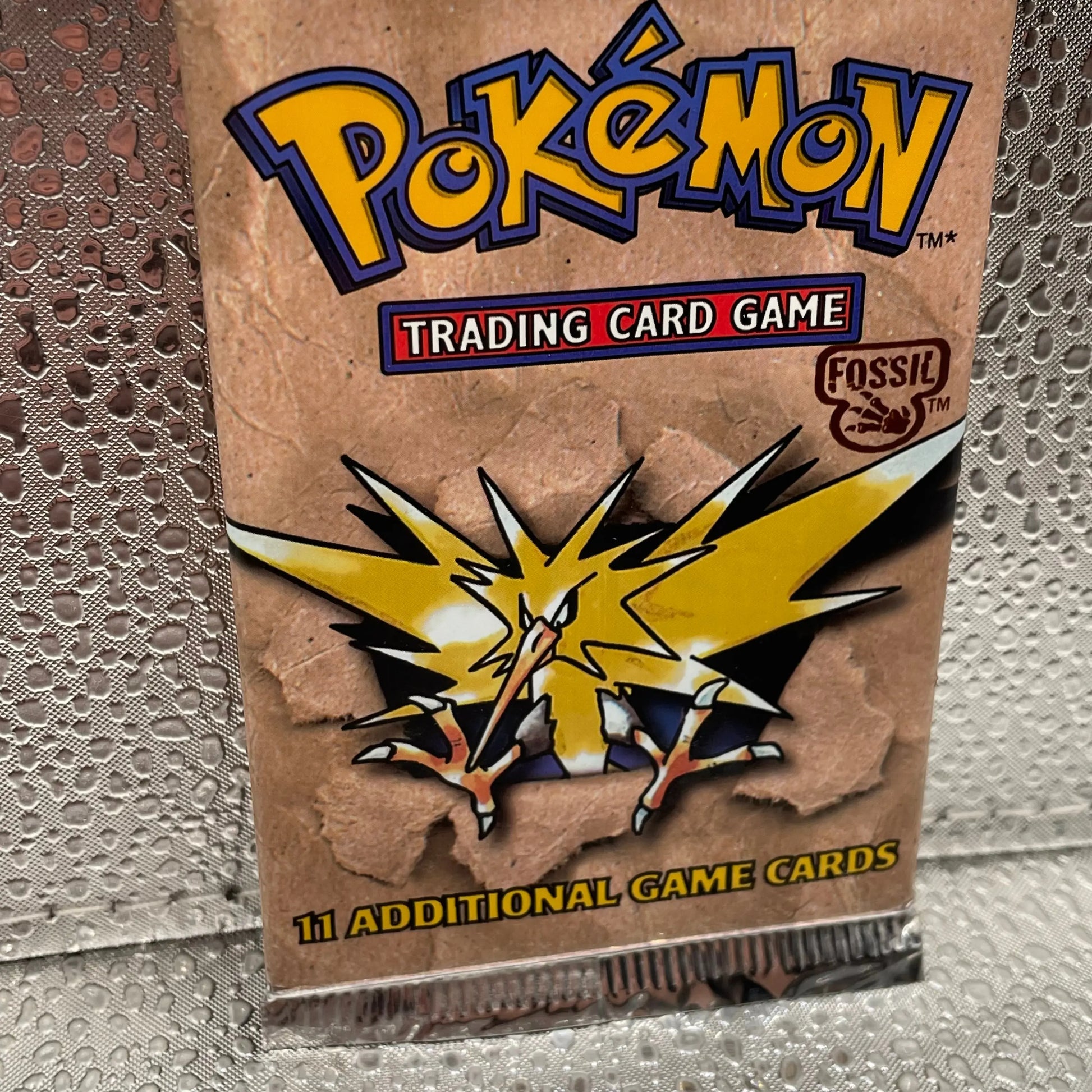 Pokemon Fossil Unlimited WOTC Booster Pack Sealed Zapdos Art Style 1999 FRENLY BRICKS - Open 7 Days