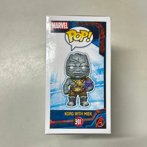 Pop Vinyl #391 Marvel Korg With Miek FRENLY BRICKS - Open 7 Days