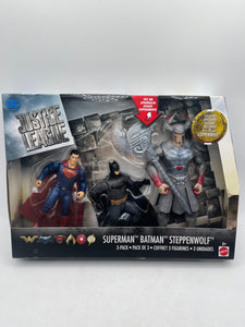 2017 Mattel DC Justice League Batman Steppenwolf Superman New Action Figure Set