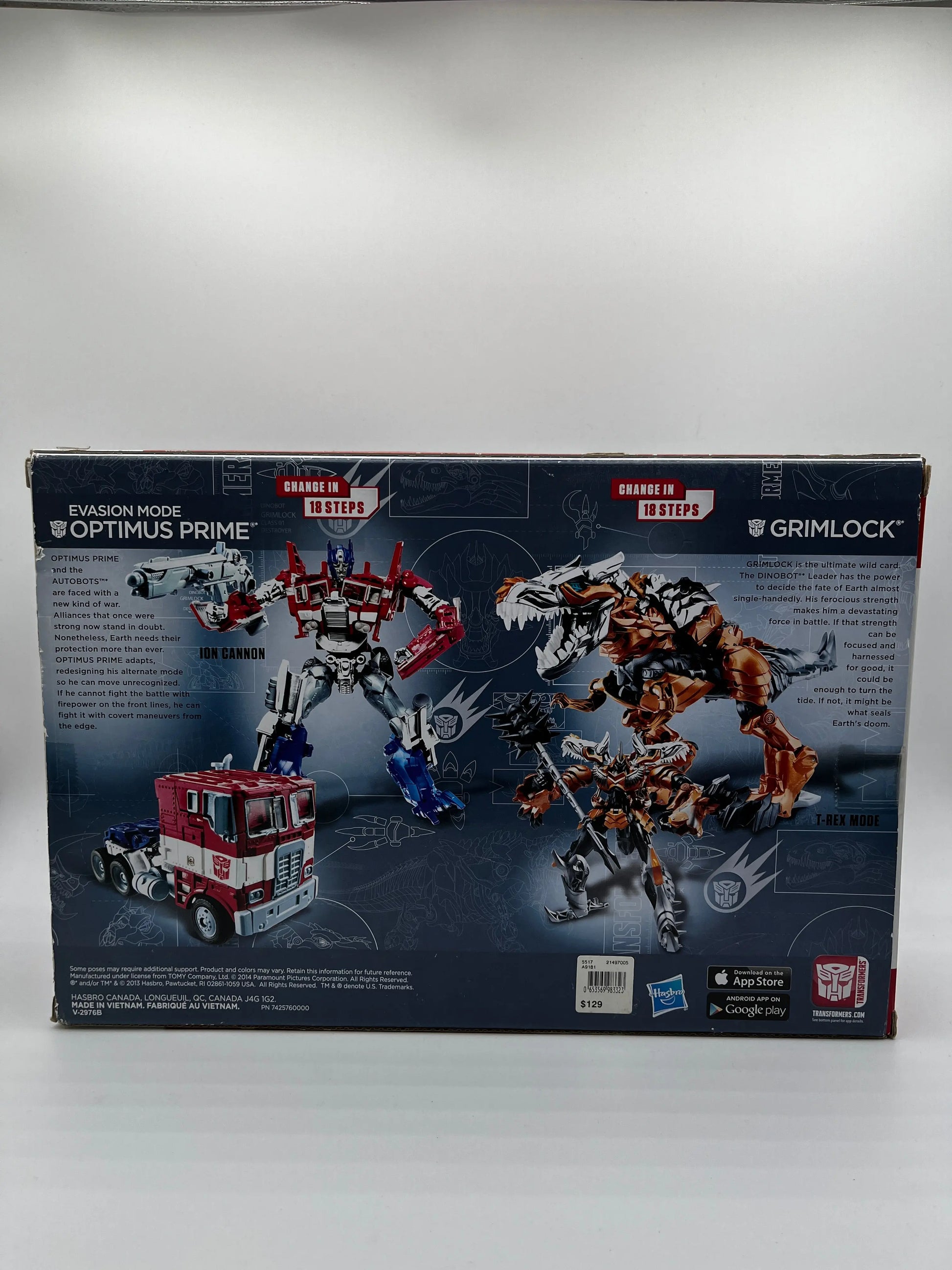 Hasbro Transformers Platinum Edition Optimus Prime and Grimlock FRENLY BRICKS - Open 7 Days