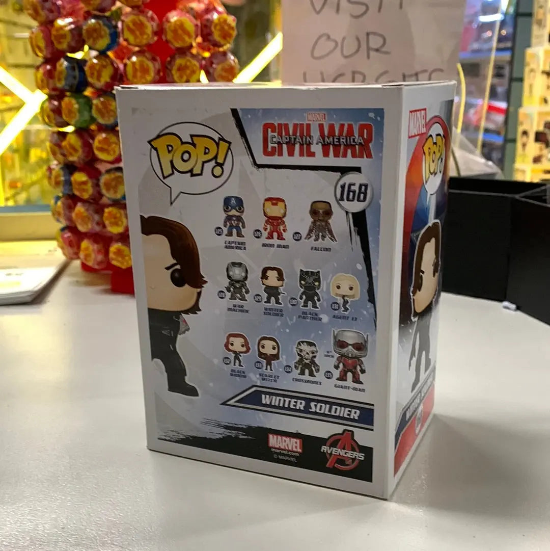 WINTER SOLDIER (No Arm) 168 Captain America Civil War POP VINYL FRENLY BRICKS - Open 7 Days