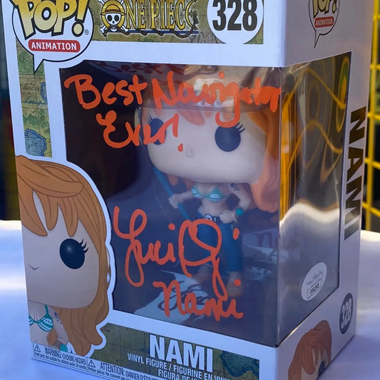 FUNKO Pop Vinyl 328 Nami (Signed and Autographed, COA Included) - FRENLY BRICKS - Open 7 Days