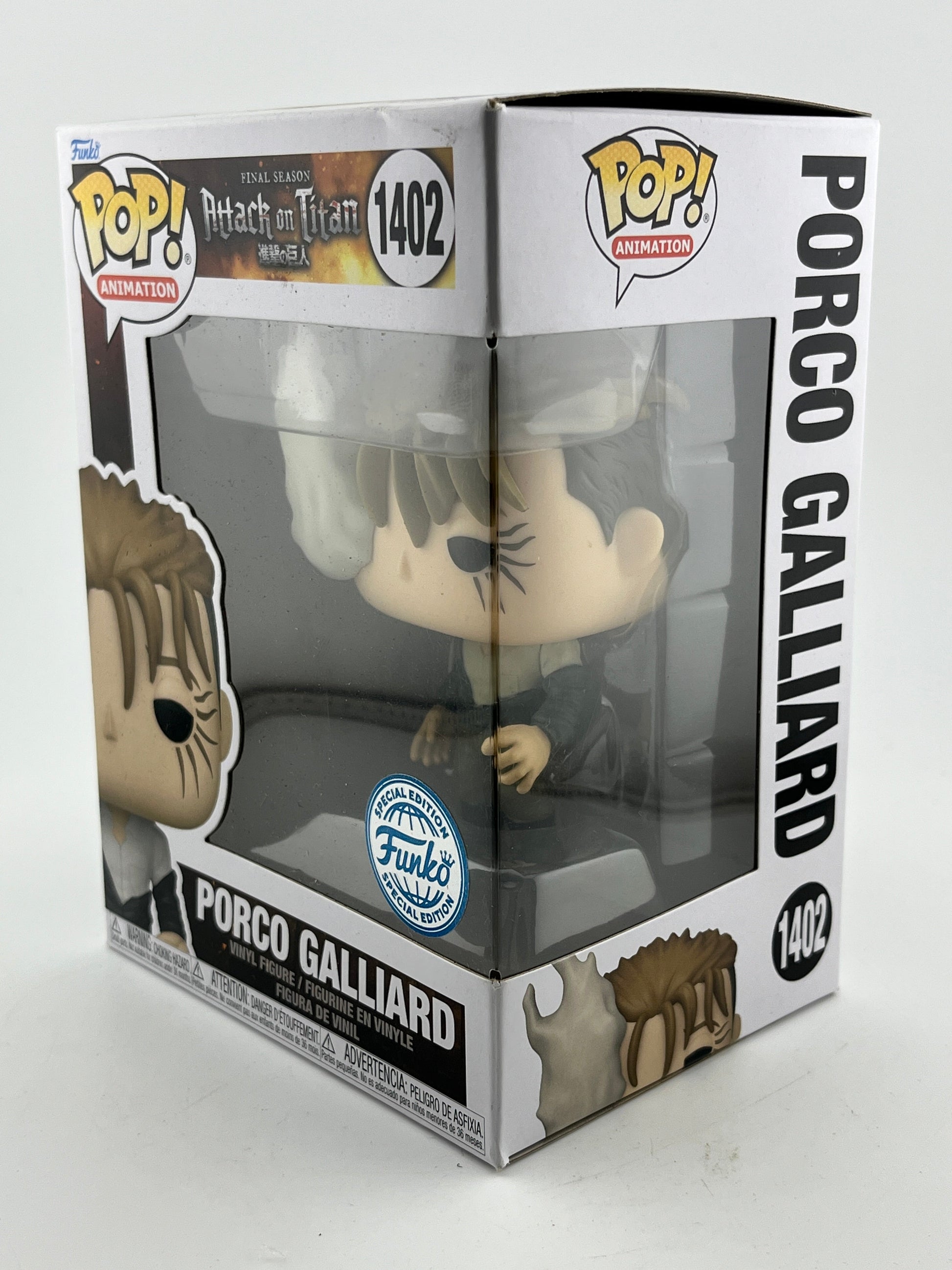 Funko POP! Animation Attack On Titan - Porco Galliard #1402 - Special Edition FRENLY BRICKS - Open 7 Days