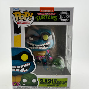Funko POP! Television TMNT - Slash With Pre Mutated Slash #1558 - Vinyl Collectable FRENLY BRICKS - Open 7 Days