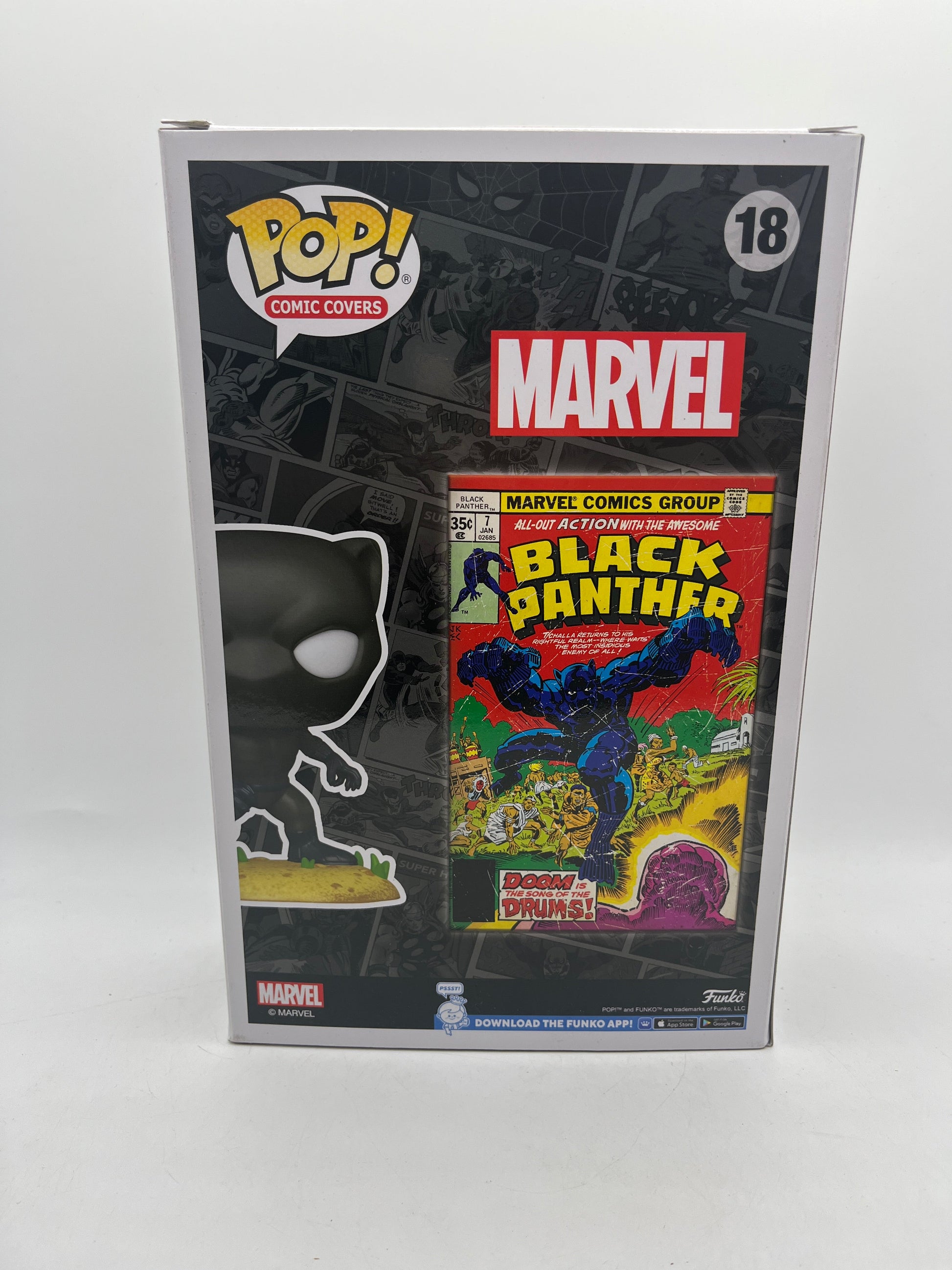 Funko Pop! Comic Book Cover with Case Marvel Black Panther 18 +combinedshipping FRENLY BRICKS - Open 7 Days