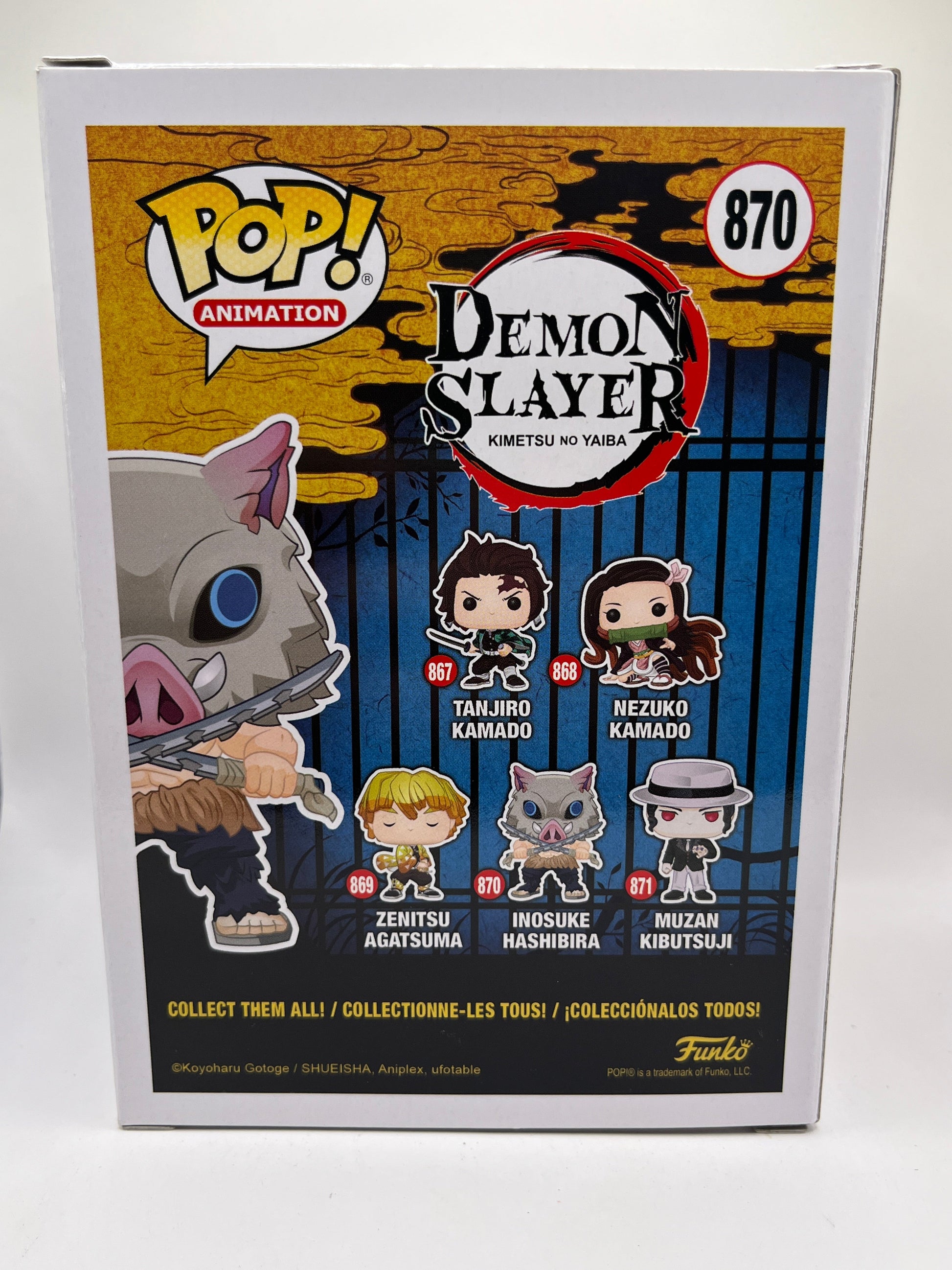 Funko Pop! Vinyl Demon Slayer: Kimetsu no Yaiba Series - Inosuke Hashibira #870 FRENLY BRICKS - Open 7 Days
