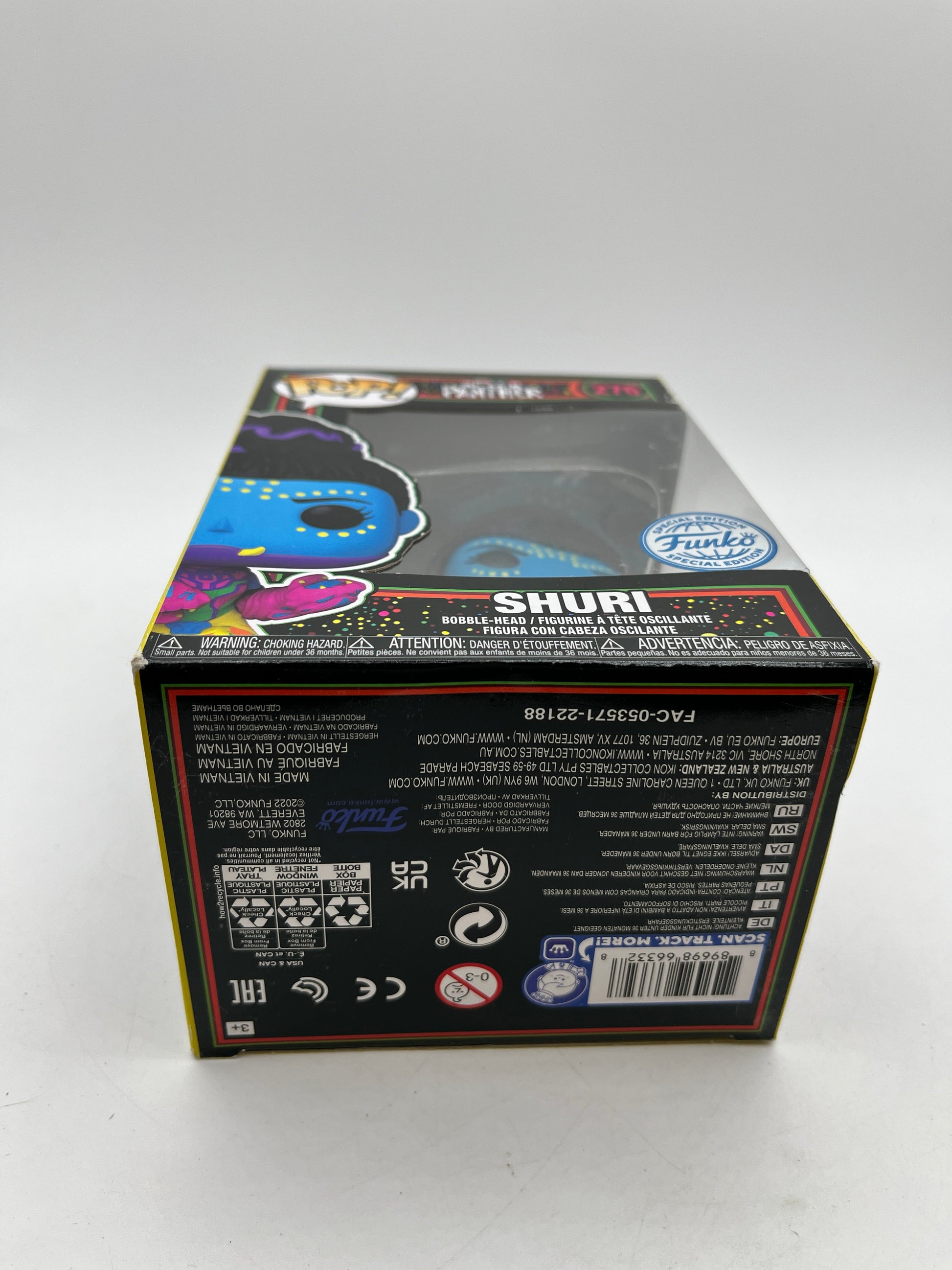 Funko POP! Marvel Black Panther - Shuri #276 - Black Light Special Edition FRENLY BRICKS - Open 7 Days