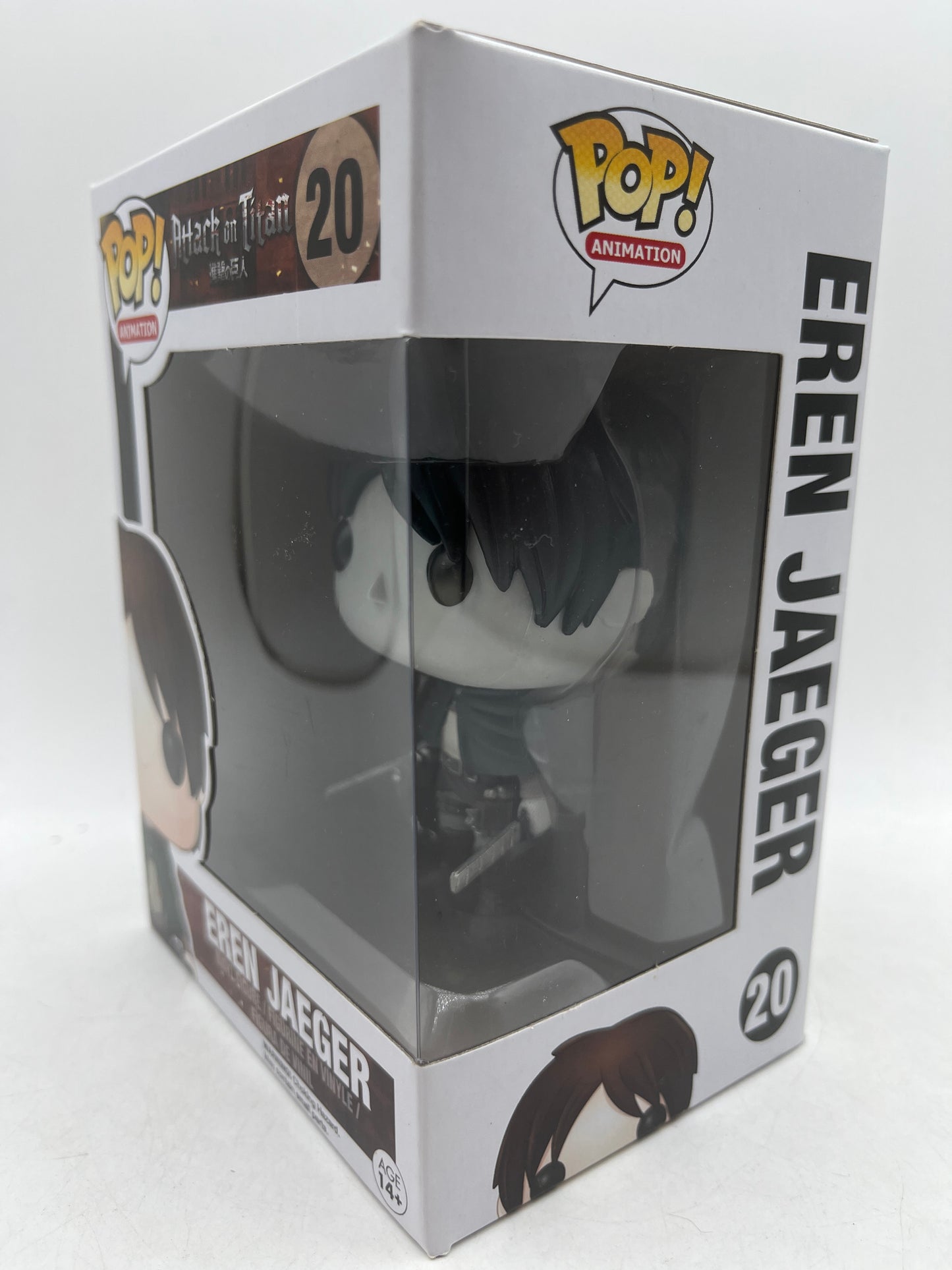 Funko Pop Anime Attack on Titan Eren Jaeger #20 Black & White Vinyl Figure