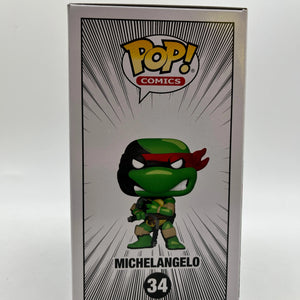 Funko POP! Comics TMNT - Michelangelo #34 - Black + White Chase - Special Edition FRENLY BRICKS - Open 7 Days