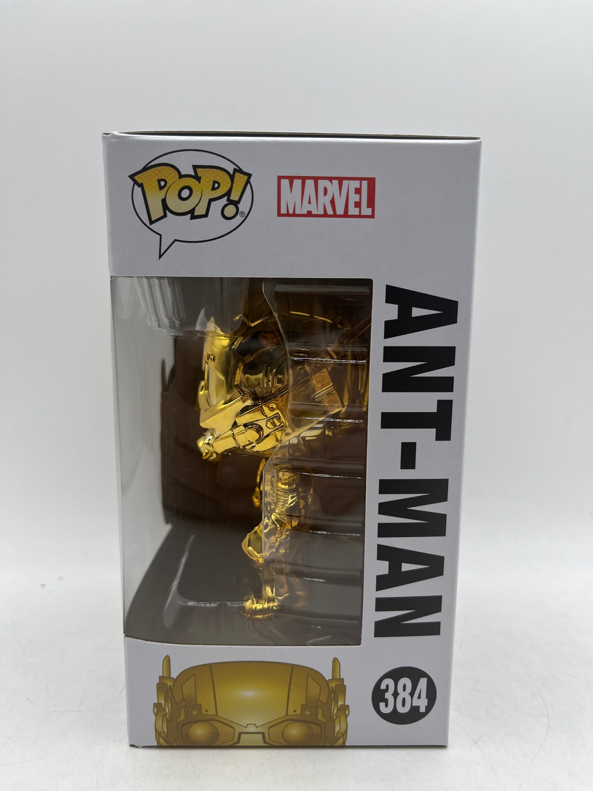 Funko Pop Marvel Studios The First 10 Years 384 Gold Ant-Man Vinyl Figure, photo 3 image 3