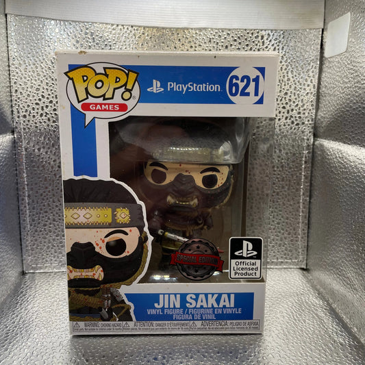 Funko Pop! Games : PlayStation - Ghost Of Tsushima - Jin Sakai #621 FRENLY BRICKS - Open 7 Days