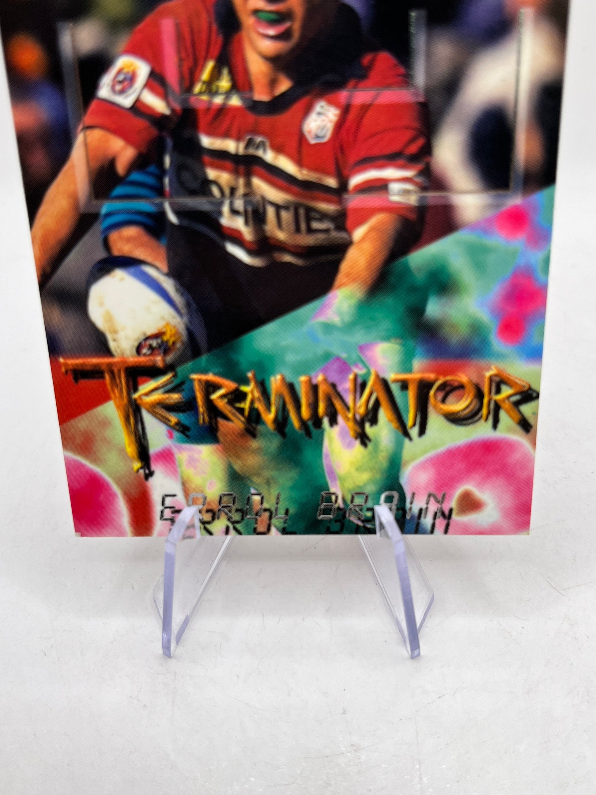 Errol Brain 1996 - Terminator - NZ Rugby Union - Carr Crazy Authentics FRENLY BRICKS - Open 7 Days