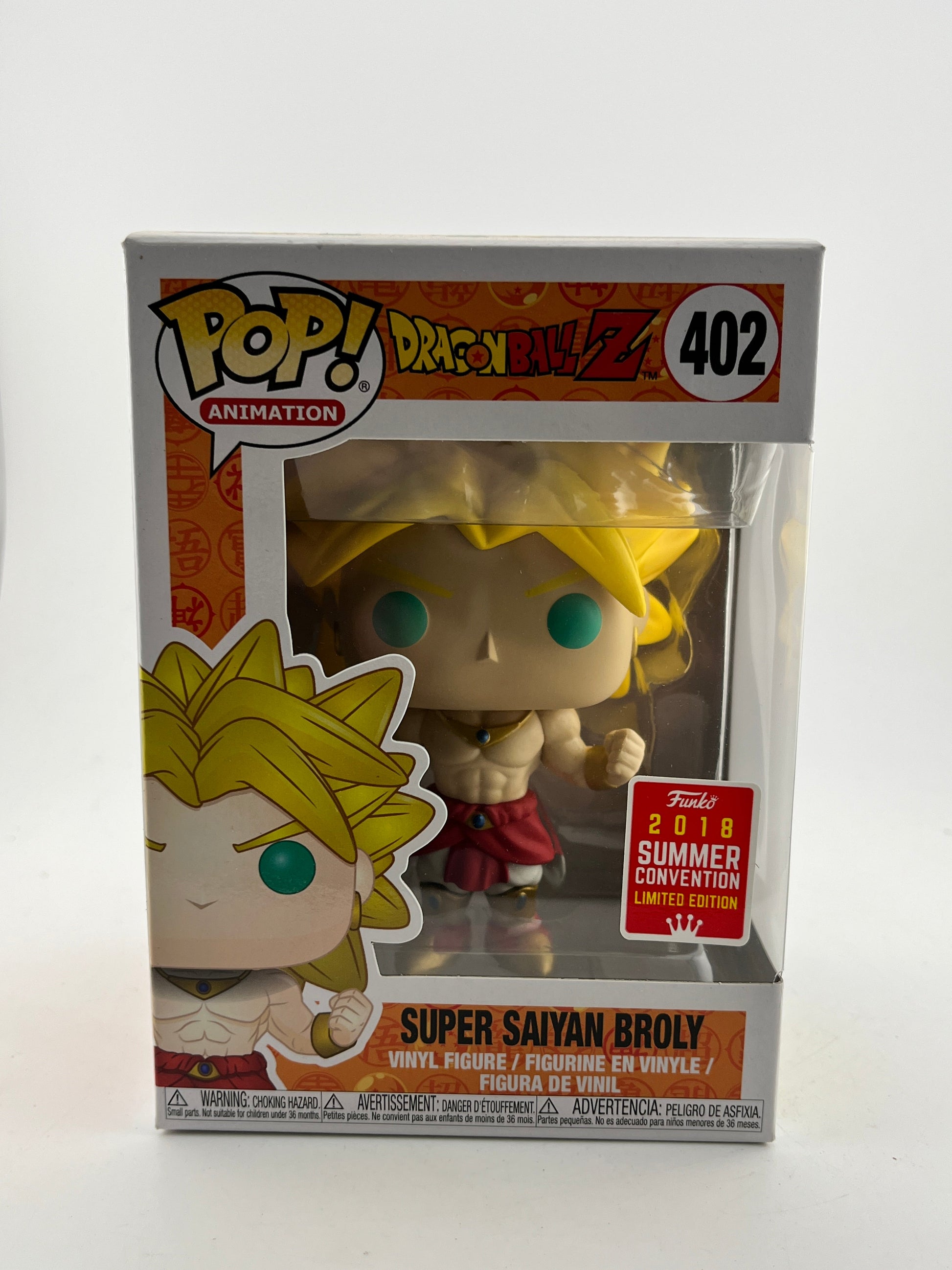 Funko POP! Animation DragonBall Z - SS Broly #402 - 2018 Convention LE FRENLY BRICKS - Open 7 Days