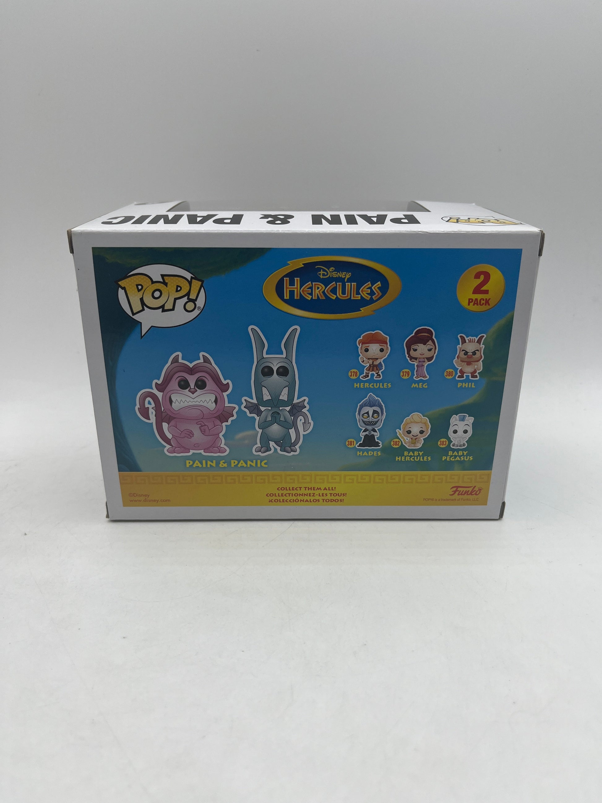 Funko Pop Pain Panic 2 Pack Summer Con Exclusive SDCC Disney 2018 Hercules FRENLY BRICKS - Open 7 Days