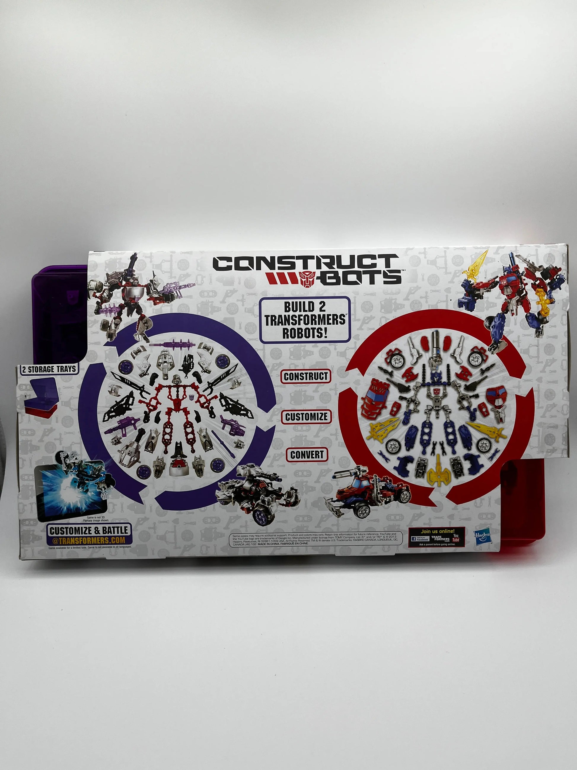Transformers Construct-A-Bots Optimus Prime Vs. Megatron Construction Set Hasbro FRENLY BRICKS - Open 7 Days