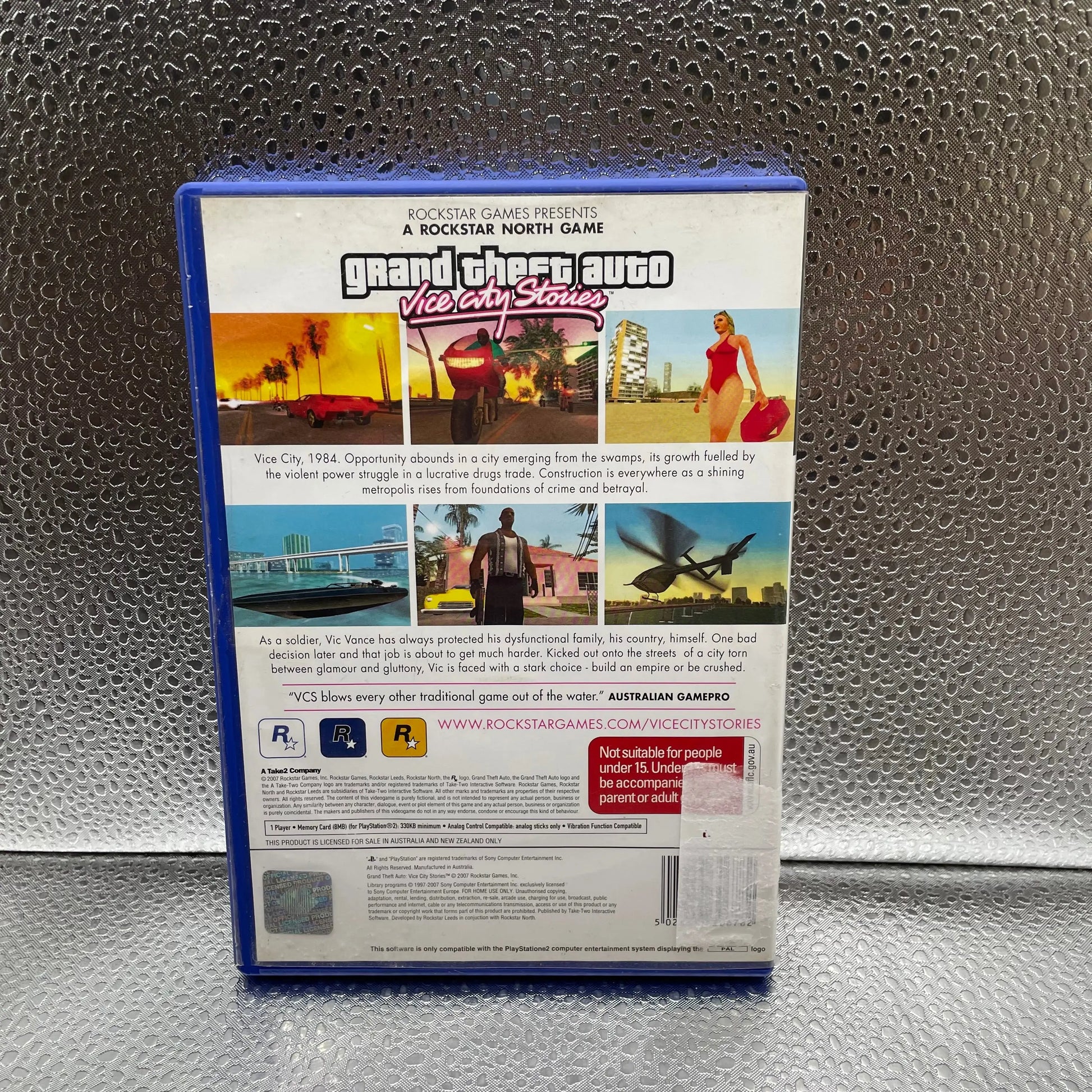 Grand Theft Auto Vice City Stories PS2 PlayStation 2 Used Game Tested PAL FRENLY BRICKS - Open 7 Days