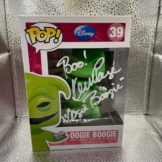 FUNKO POP - Disney  - Oogie Boogie - 39 - Signed Ken Page With Certificate FRENLY BRICKS - Open 7 Days