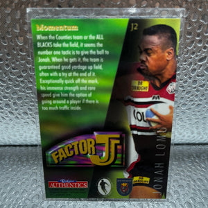 Factor J #J2 Momentum Jonah Lomu 1996 FRENLY BRICKS - Open 7 Days